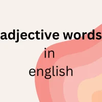 adjective words